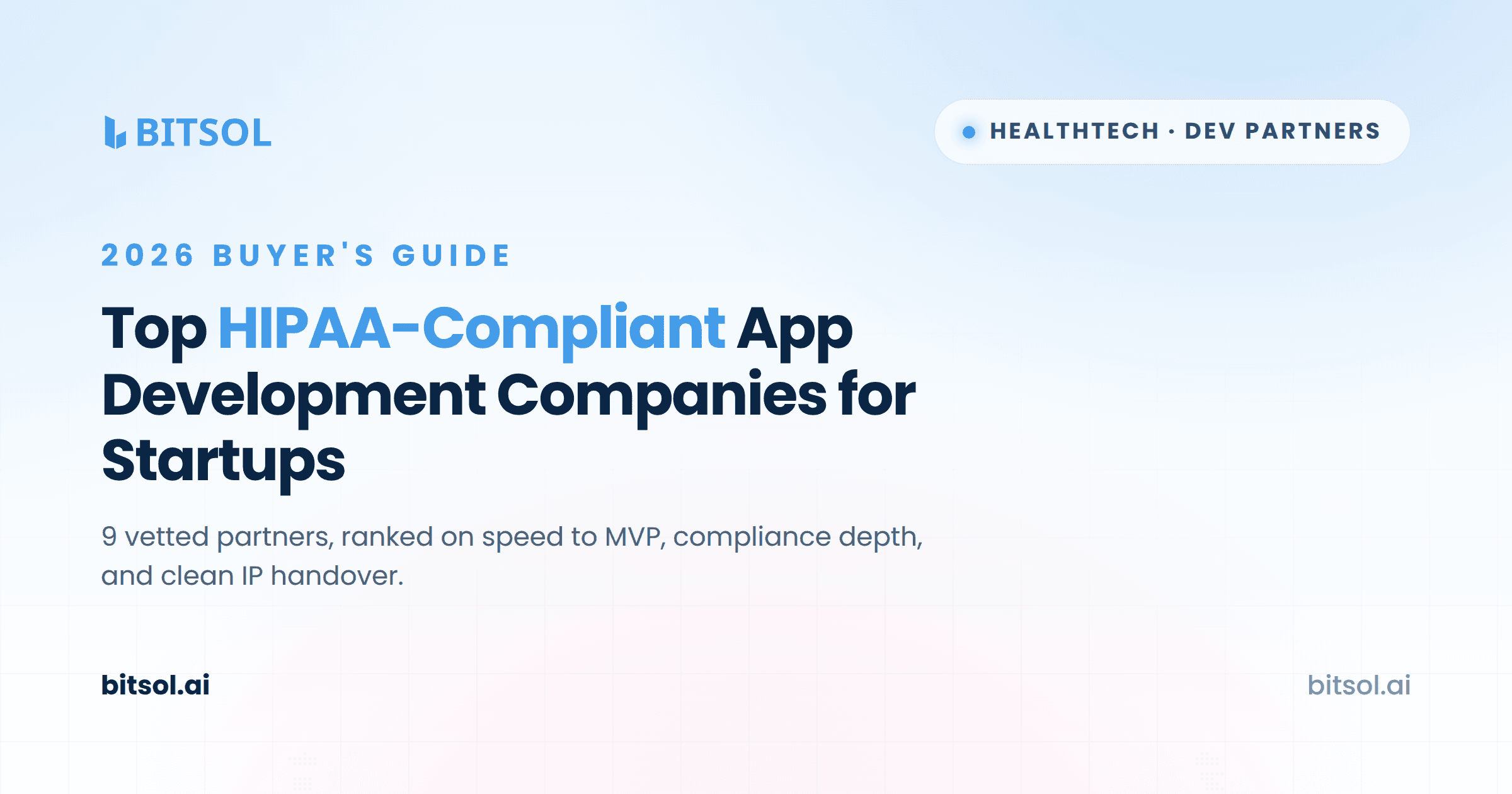 Top HIPAA Compliant Healthcare App Development Companies for Startups in 2026